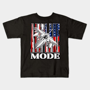 Airplane Mode Kids T-Shirt